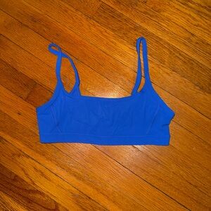 Athleta Cobalt Blue Square Neck Sports Bra Size S